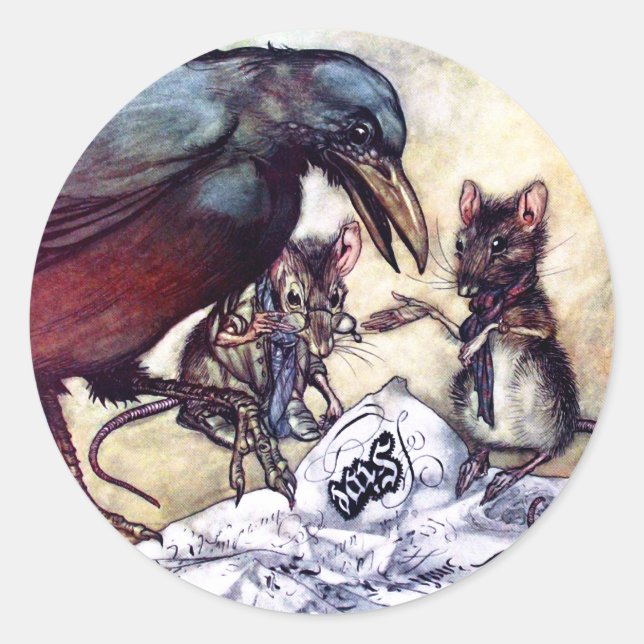 Sticker Rond Solomon Caw et Assistants (Devant)