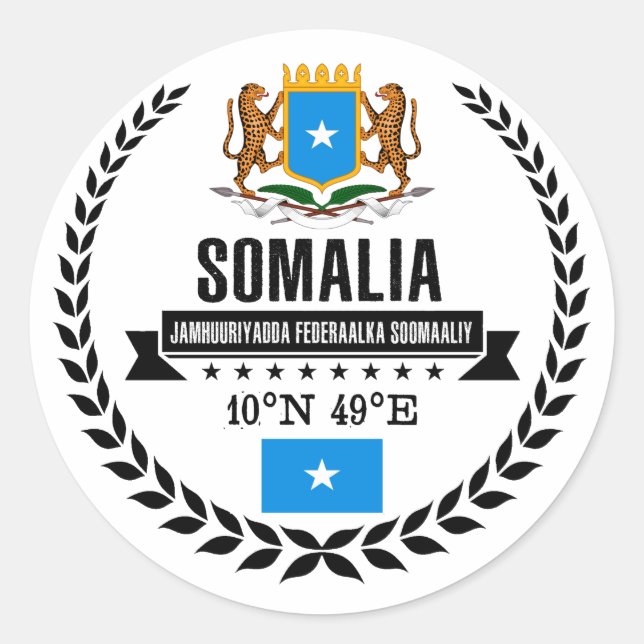 Sticker Rond Somalie (Devant)
