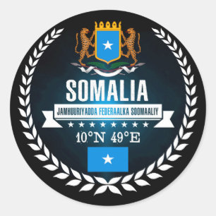 Sticker Rond Somalie