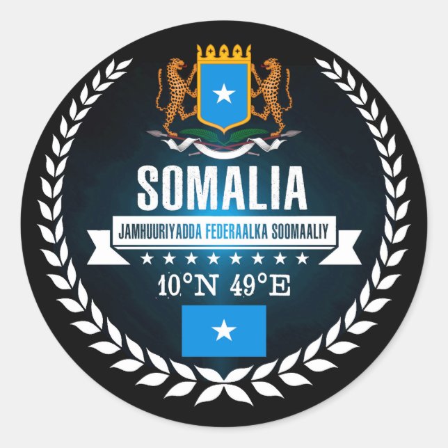 Sticker Rond Somalie (Devant)