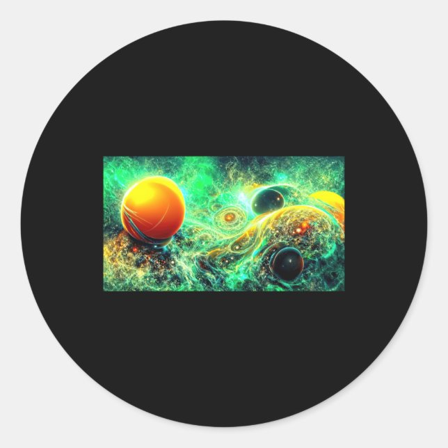 Sticker Rond Sombre 1 (Devant)