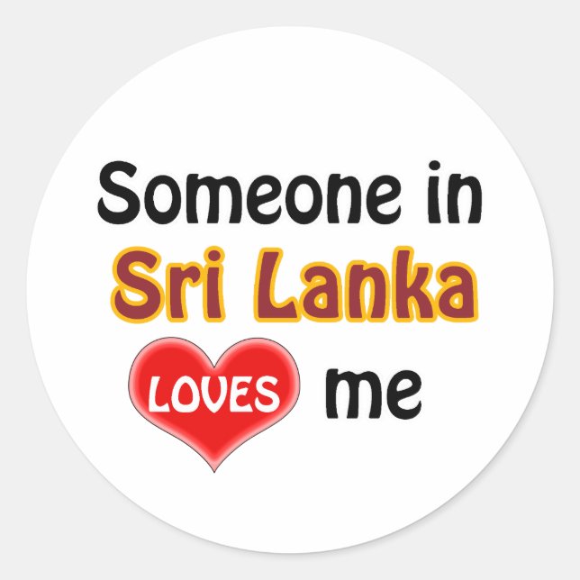 Sticker Rond Someone au Sri Lanka m'a loué (Devant)