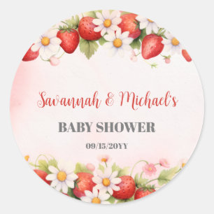 Sticker Rond Someone Berry Sweet Baby Shower