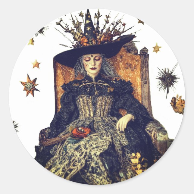 Sticker Rond Sommeils de Sorcière (Devant)