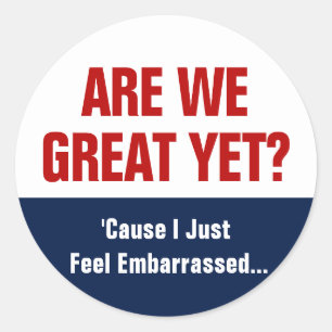 Sticker Rond Sommes-Nous Encore Grands ? Je Me Sens Juste Embar