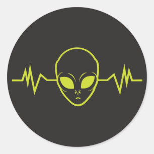 Sticker Rond Son Alien