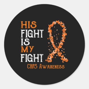 Sticker Rond Son combat est mon combat CRPS Sensibilisation 1