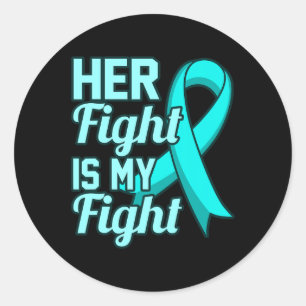 Sticker Rond Son Combat Est Mon Combat Ptsd Stress Sensibilisat