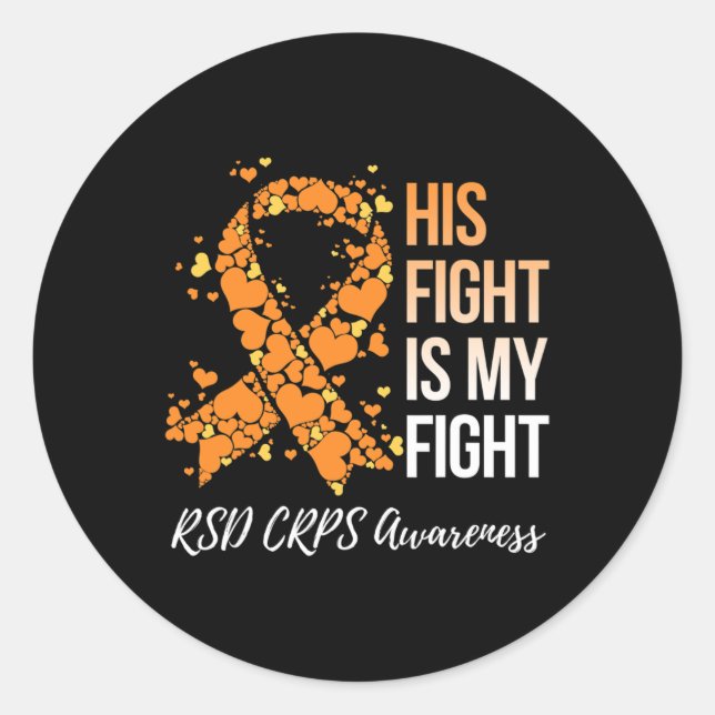 Sticker Rond Son Combat Est Mon Combat Rsd Crps Conscience 1 (Devant)