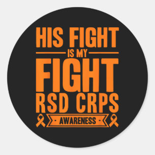 Sticker Rond Son Combat Est Mon Combat Rsd Crps Sensibilisation