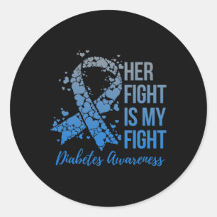 Sticker Rond Son combat est mon guerrier de combat Type 1 ou 2