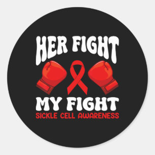 Sticker Rond Son Combat Et Mon Cadeau De Combat Pour Sickle Cel