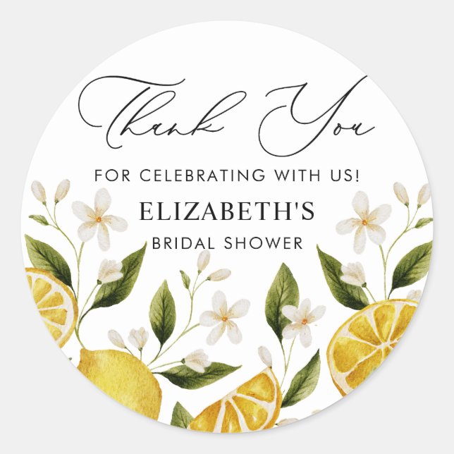 Sticker Rond Son Dévoué Réception de Mariage Jaune Citron (Devant)