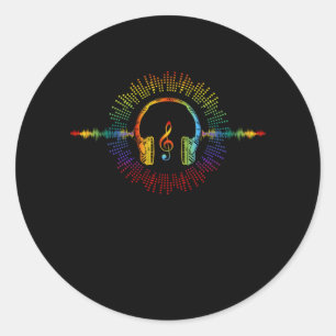 Sticker Rond Son Engineer Audio Wave Audio Engineer Musique