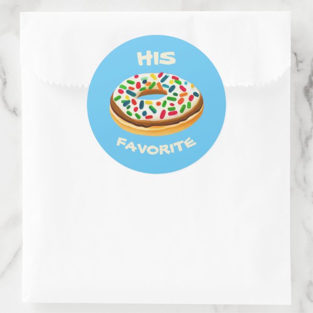 Sticker Rond Son favori (Sac)