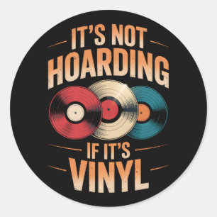 Sticker Rond Son pas de thésaurisation si son vinyle