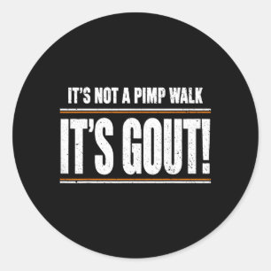 Sticker Rond Son Pas Une Marche De Mac CEst La Goutte T-Shirt1
