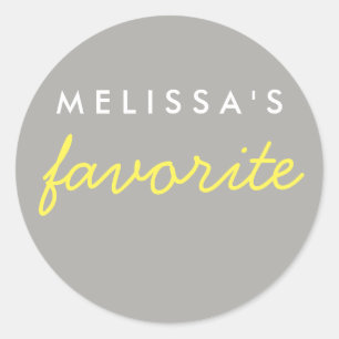 Sticker Rond Son Snack Favori