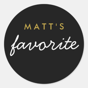 Sticker Rond "Son" Snack Favori