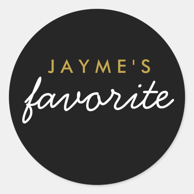 Sticker Rond Son Snack Préféré (Devant)