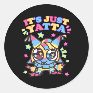 Sticker Rond Son Yatta Toons Dandys World Girls Anniversaire C