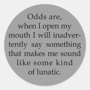 Sticker Rond Sonne Comme Un Lunatique