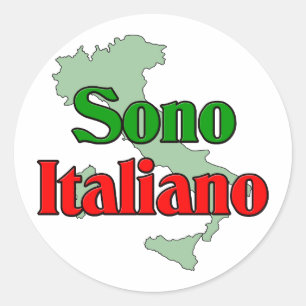 Sticker Rond Sono Italie