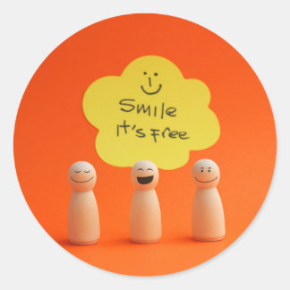 Sticker Rond Sonríe, es gratis
