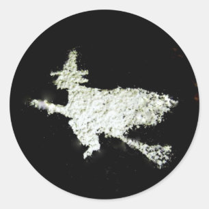 Sticker Rond Sorcière
