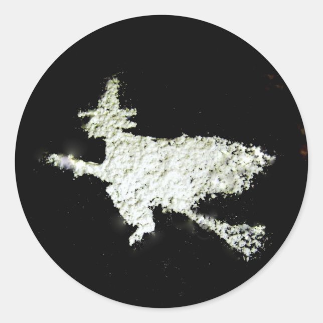 Sticker Rond Sorcière (Devant)