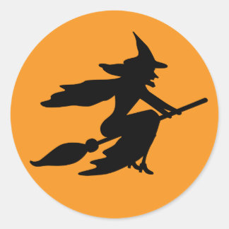 Sticker Rond Sorcière
