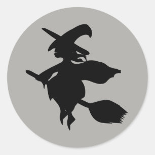 Sticker Rond Sorcière