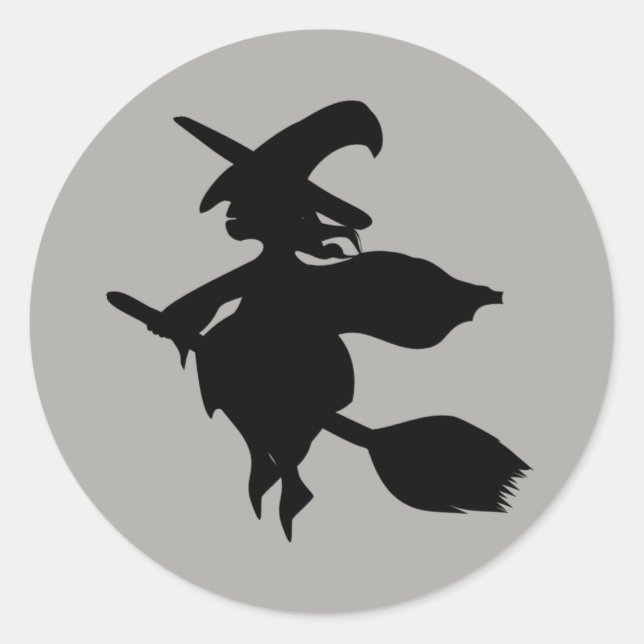 Sticker Rond Sorcière (Devant)