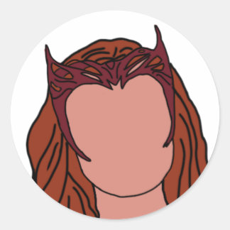 Sticker Rond sorcière écarlate wanda maximoff