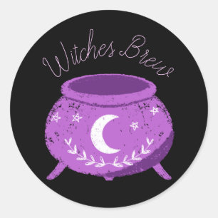Sticker Rond Sorcière pastel de Witches Brew