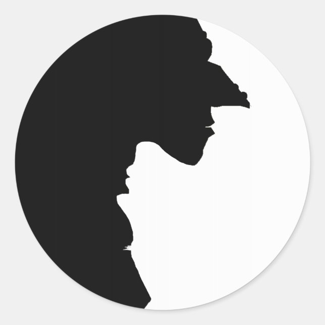 Sticker Rond Sorcières Yin Yang (Devant)