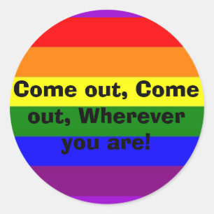 Sticker Rond Sortez !