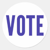 Sortez du vote : VOTE (bleu)