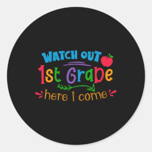 Sticker Rond Sortie 1ère année ici