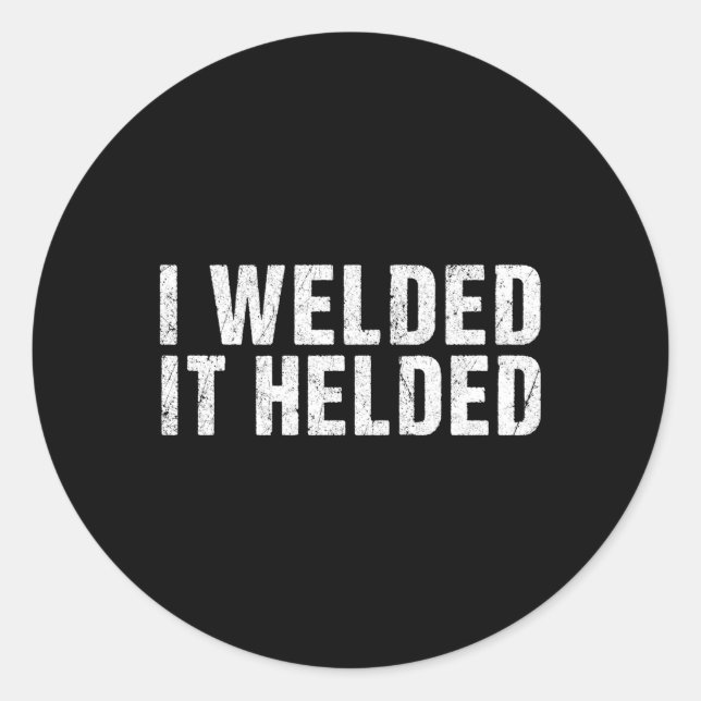 Sticker Rond Soudure Mig Tig Tig Fabrication Arc (Devant)