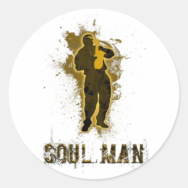 STICKER ROND SOUL MAN (Devant)