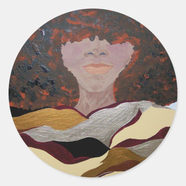 Sticker Rond Soul Sista par Kenya Verrett (Devant)