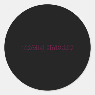 Sticker Rond Soulever Lourd Courir Loin Hybride Sport Fitness C