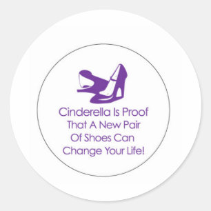 Sticker Rond souliers de cinderella