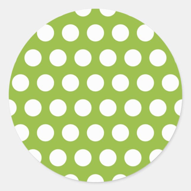 Sticker Rond Soupe aux pois avec des points (Devant)