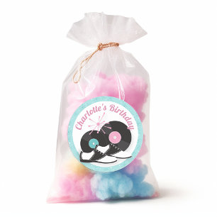 Sticker Rond Soupe d'anniversaire des années 1950