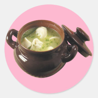 Sticker Rond Soupe Pelmeni
