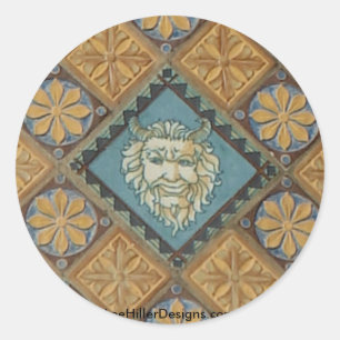 Sticker Rond Sources Chaudes, AR Quapaw Dôme Tuiles Cadeaux Vêt