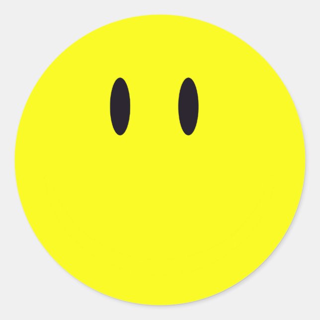 Sticker Rond souriant (Devant)