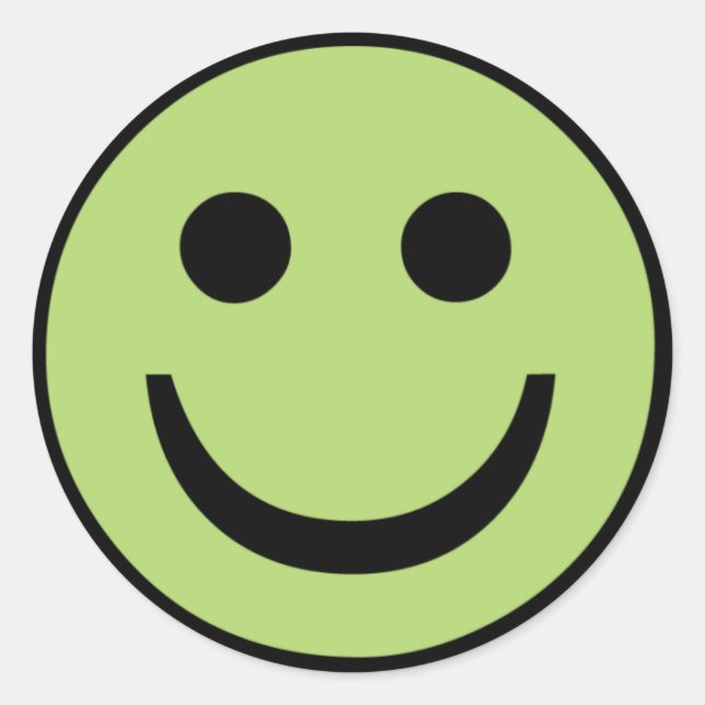 Sticker Rond sourire (Devant)
